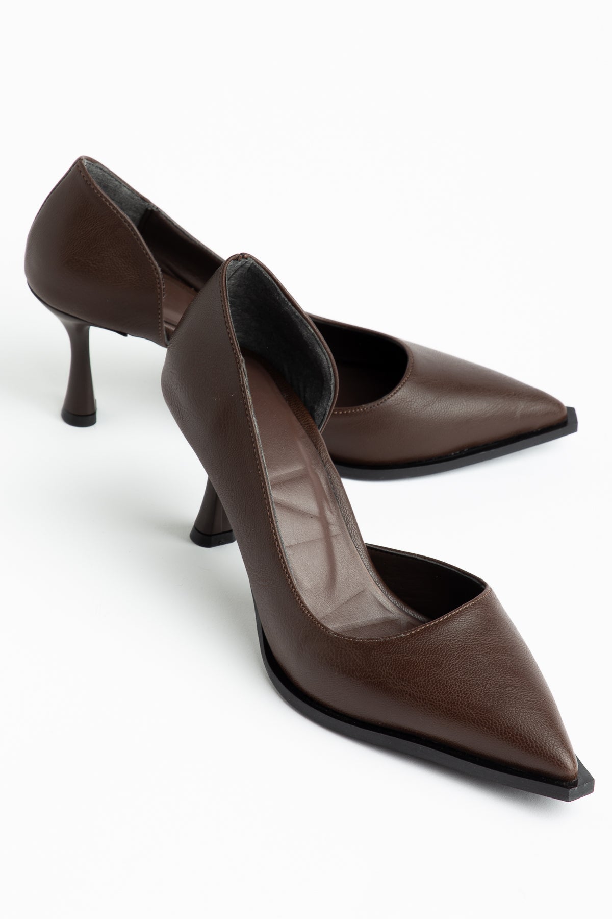 Kadın Deri İnce Topuklu Stiletto Abiye Ayakkabı