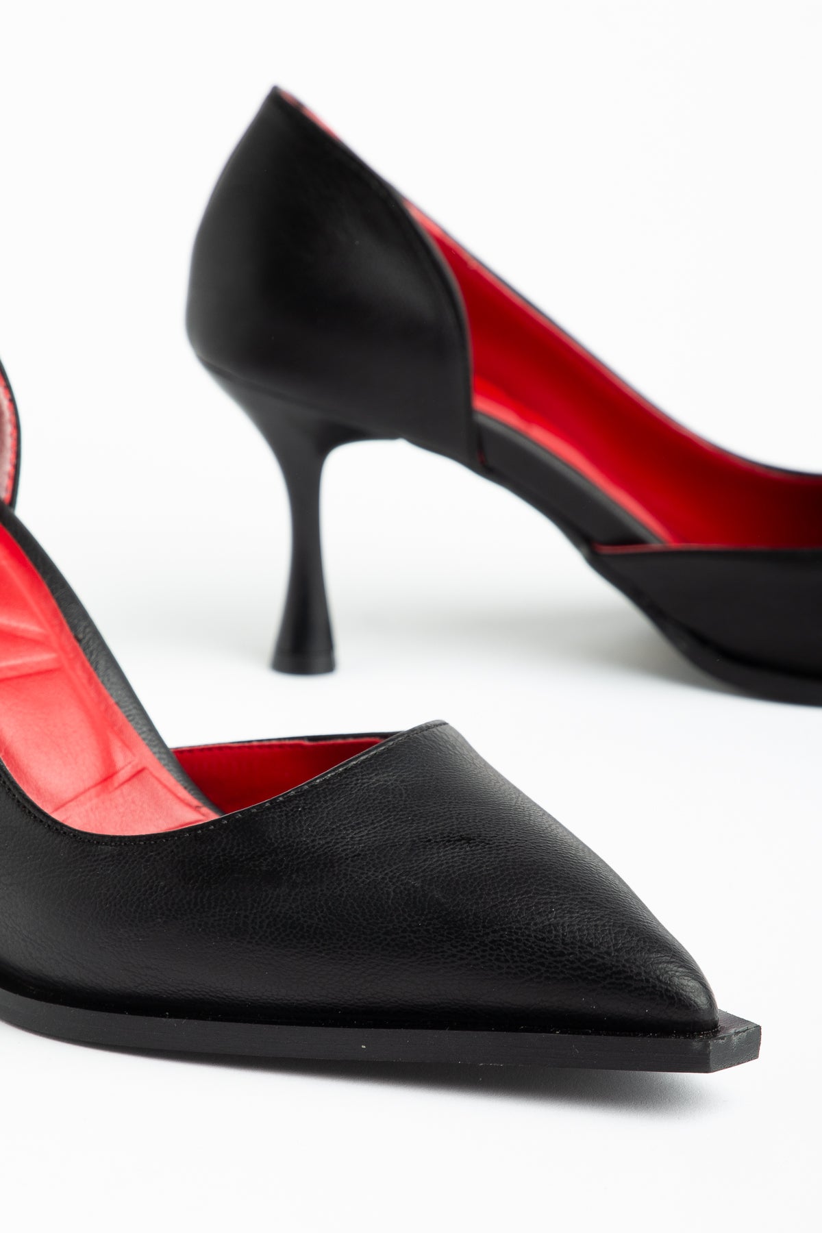Kadın Deri İnce Topuklu Stiletto Abiye Ayakkabı
