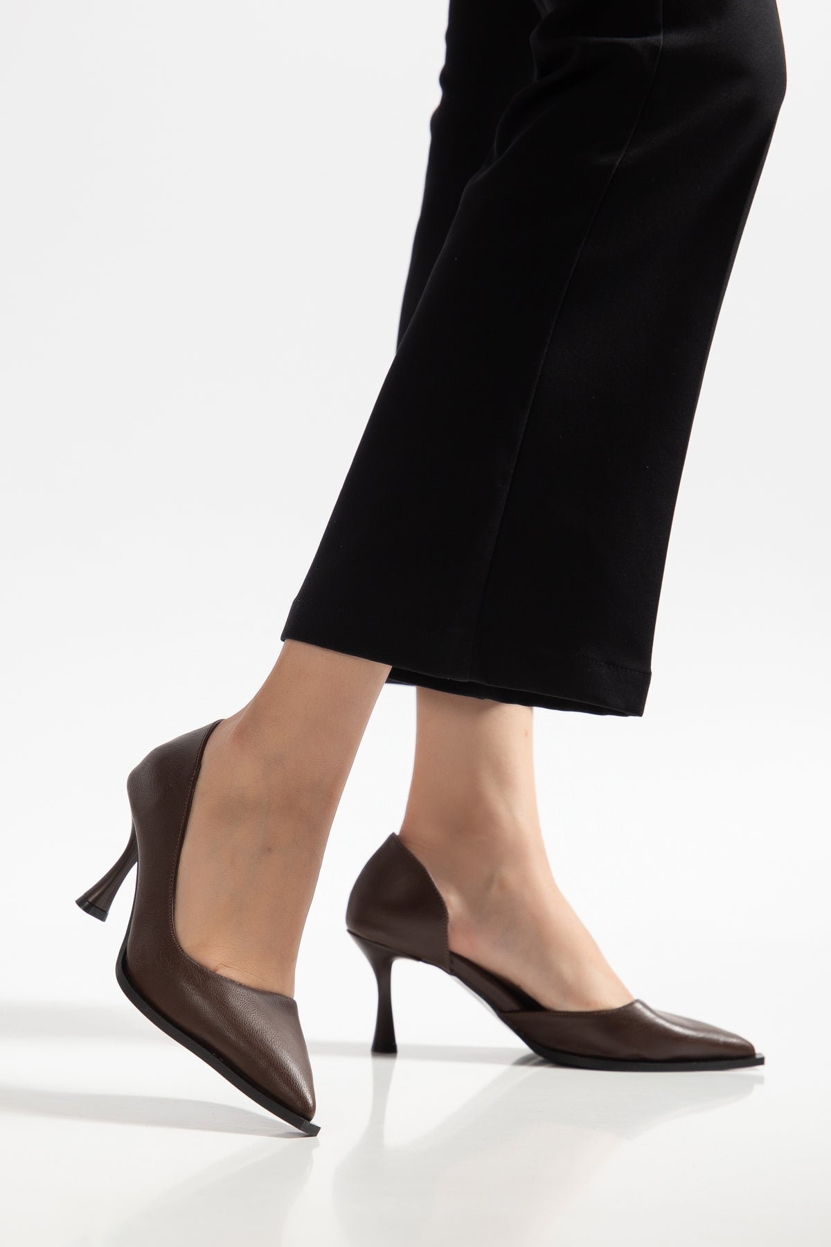 Kadın Deri İnce Topuklu Stiletto Abiye Ayakkabı